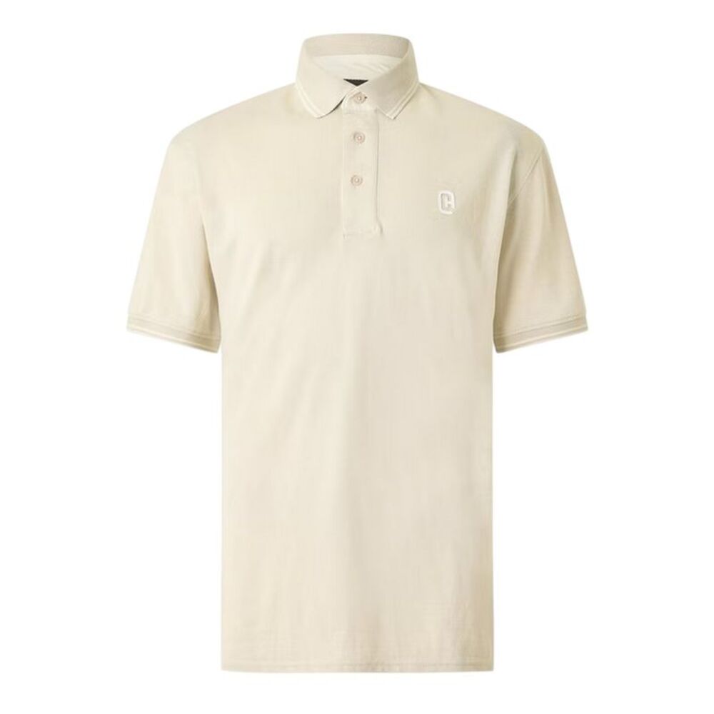 Crosshatch Mens Preece Polo Shirt / Light Stone